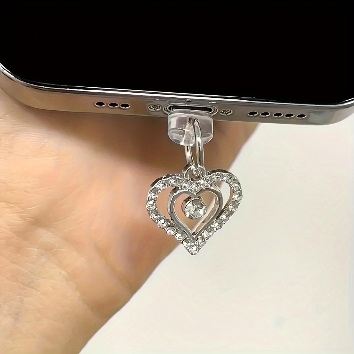 

Любовь Стразы Заглушка от пыли для мобильного телефона, Хорошая герметизация, Сделана из высококачественных и прочных материалов For iPhone5-14