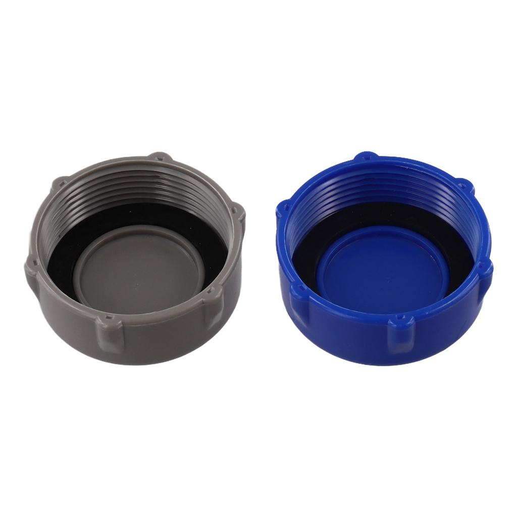 Pool Maintenance Blue Drain Valve Cap Above Ground Pool Easy Installation Leak-proof Design Robust Construction