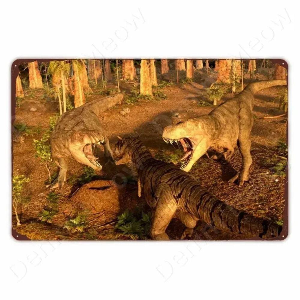 Dinosaur Retro Metal Tin Sign Wall Decor 20x30cm