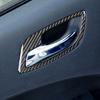 Carbon Fiber Inner Door Handle Bowl Cover Trim 4Pcs for Dodge Charger 2015-2020