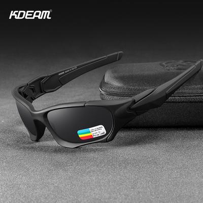 KDEAM Açık Hava Sporları Polarize Güneş Gözlüğü Erkekler Eğri Kesim Çerçeve Stres Dirençli Lens Kalkan Güneş Gözlüğü Kadınlar KD0623