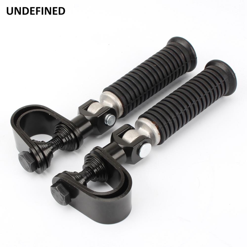 1.25" 32mm Motorcycle Foot Pegs Highway Engine Guard Crash Bars Footrest Mount Clamp For Harley Road King Electra Glide Softail
