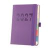 Monthly Index Planner 2027 A5 Daily Planner, Vertical Grain Hardcover 320 Page Goal Setting Agenda Schedule Notebook, English Calendar Organizer