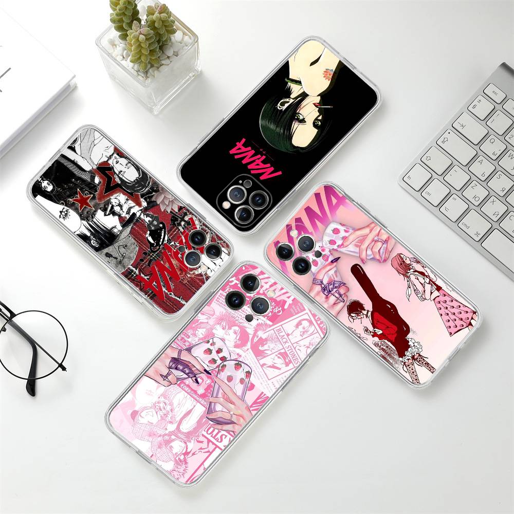 Anime Cool Nana Osaki Phone Case For iPhone 11 13 16 12 17 14 15 Pro Max Plus Soft Clear Back Cover Coque