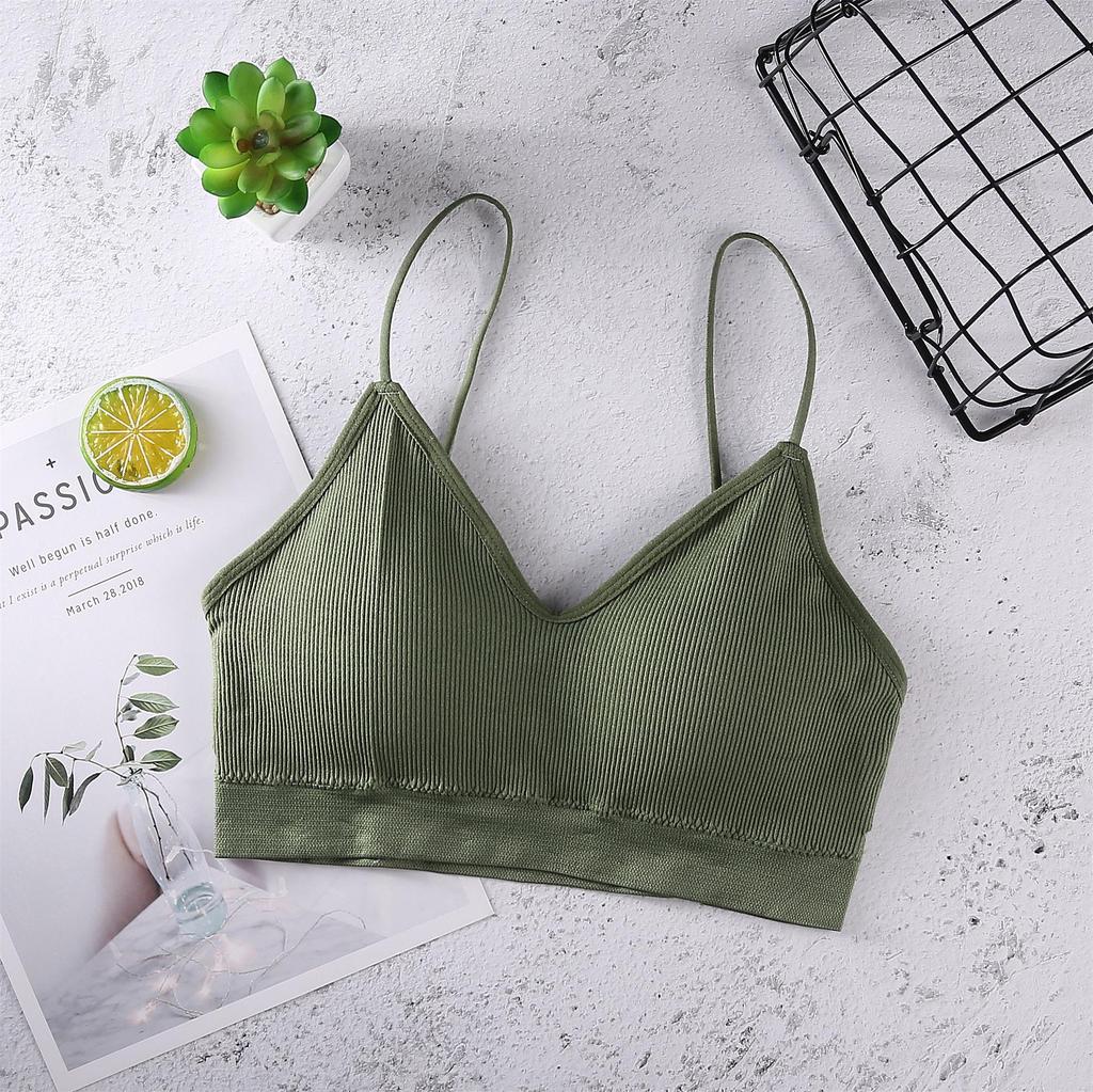 Verstellbarer Sling Wrap Bandeau Sport-BH - Bügellos, Schönes Rückendesign