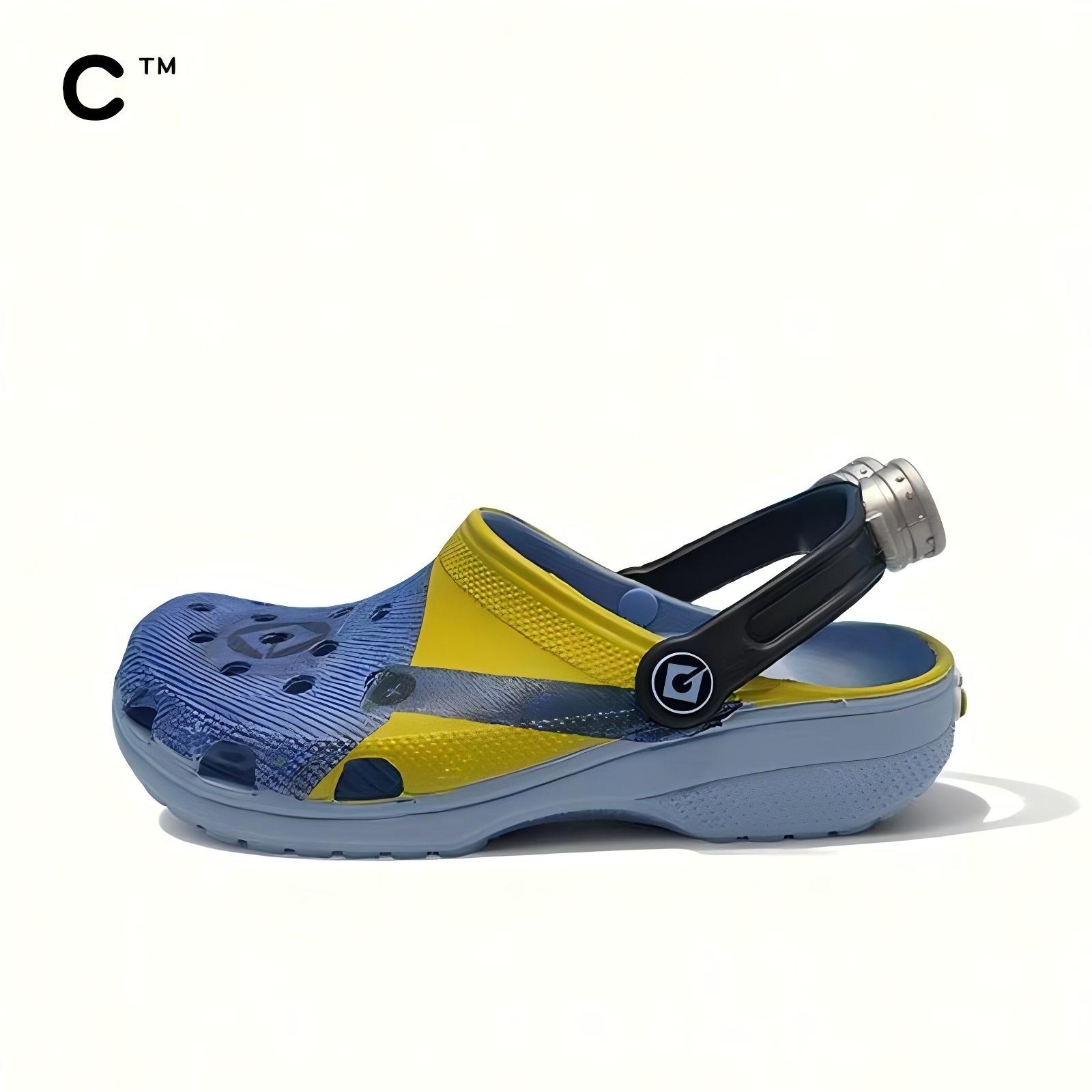 Crocs Classic The Minions Kids Shoes Unisex Slippers 24-25(C8) синий