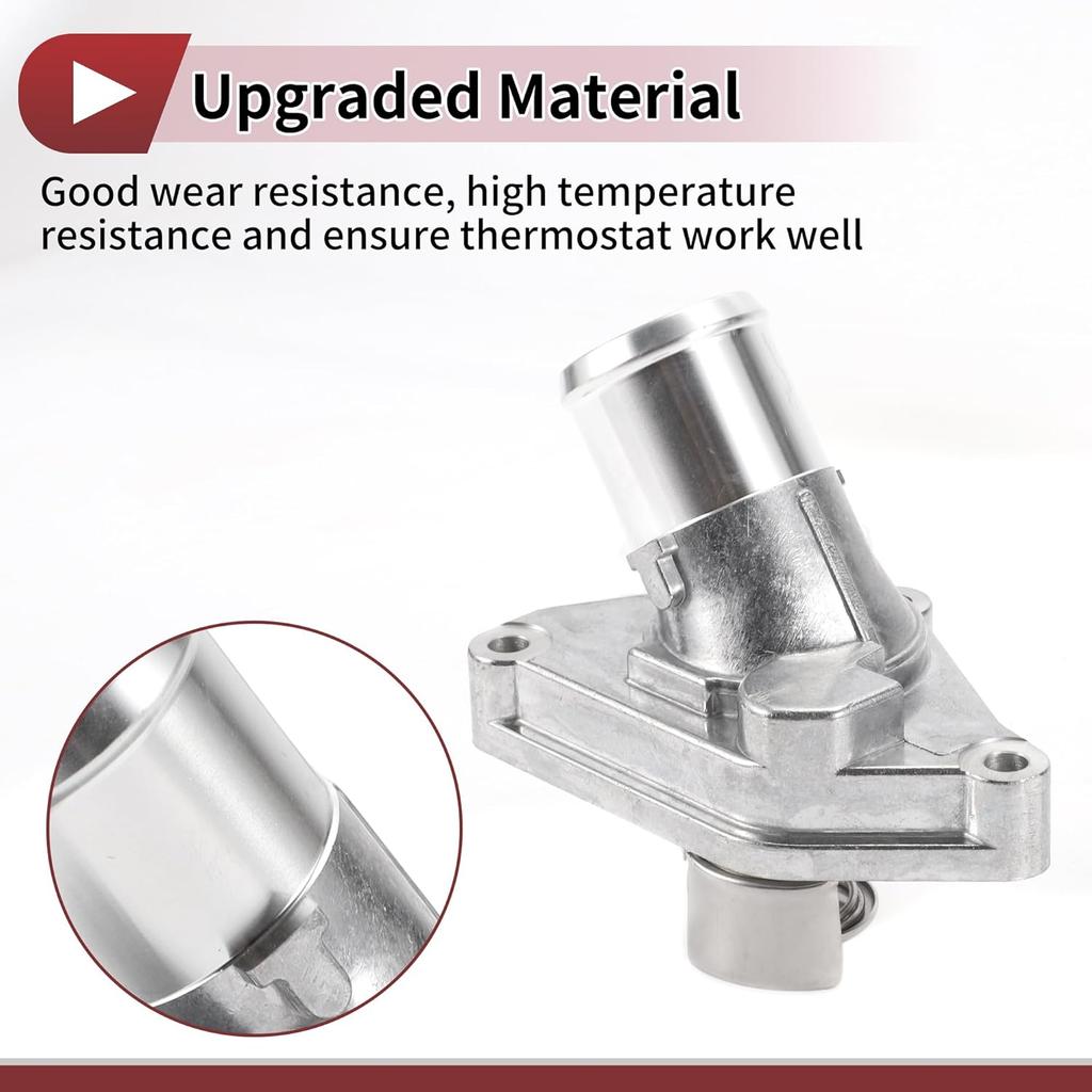 Car Thermostat for Infiniti g for FX for EX EX35 FX37 Q50 G37 Q70 I30 Engine Coolant Thermostat Housing Assembly No.2120031U03 Aluminum Alloy