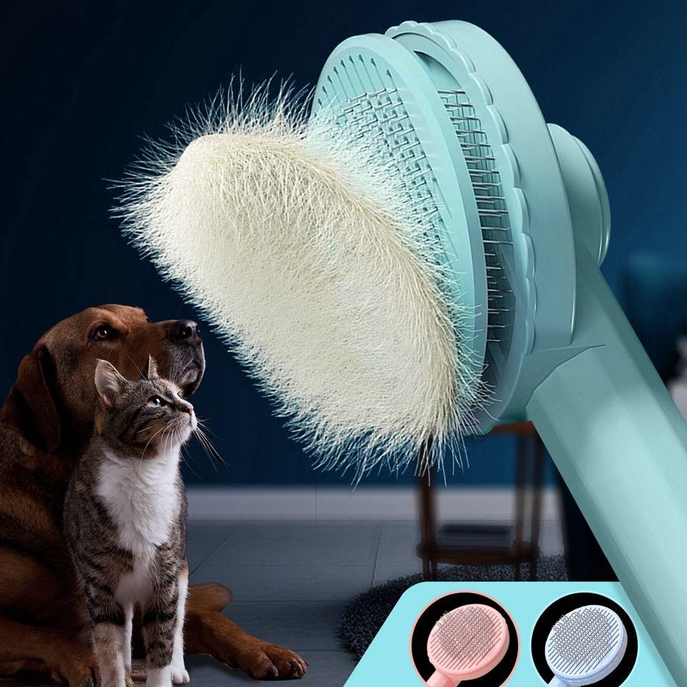 Pet Accessories Self Cleaning For Cats Dog Massager Scraper Hair Remover Pet Comb Cat Brush