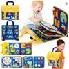 Toys Educational Toddler Busy Board Montessori Learning Activities Travel Toy Dinosaur Dress up Sensory Life Skill Backpack