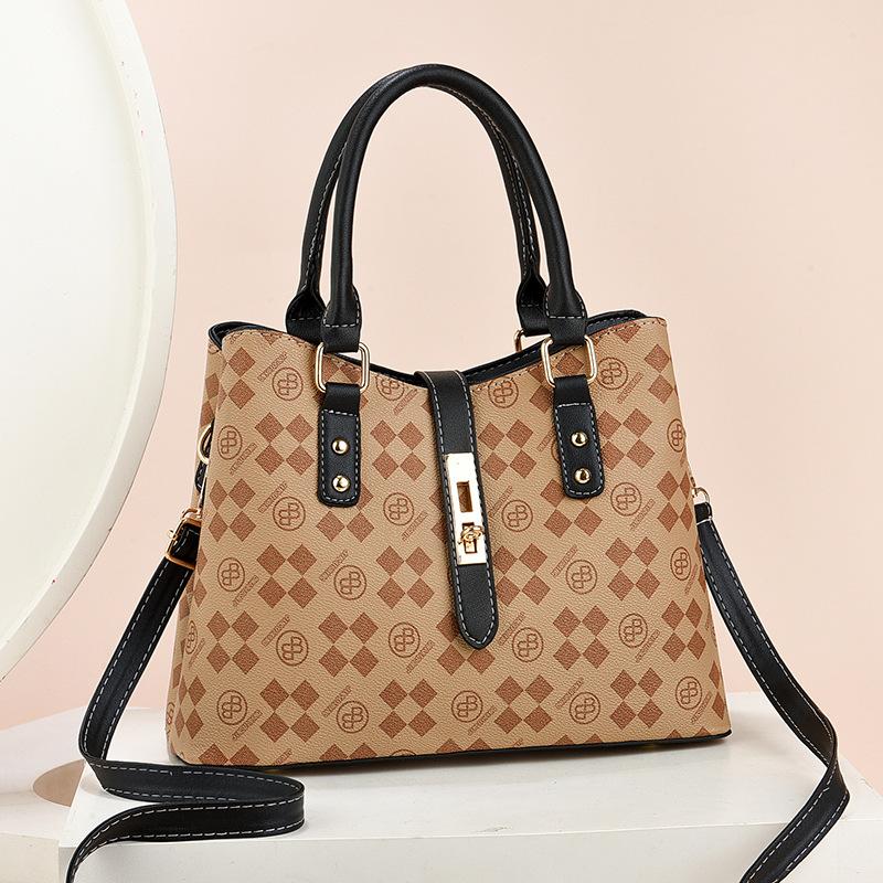 

Fashion messenger bag Classic retro portable women s versatile large bag shoulder bag 30*12*23 хаки
