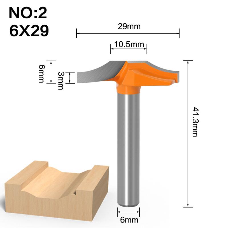 1/5pc 1/4inch 6mm Shank Woodworking Door Frame Lace Knife Door Engraving Profiled Lace Cabinet Engraving Knife Imported Milling Cutter