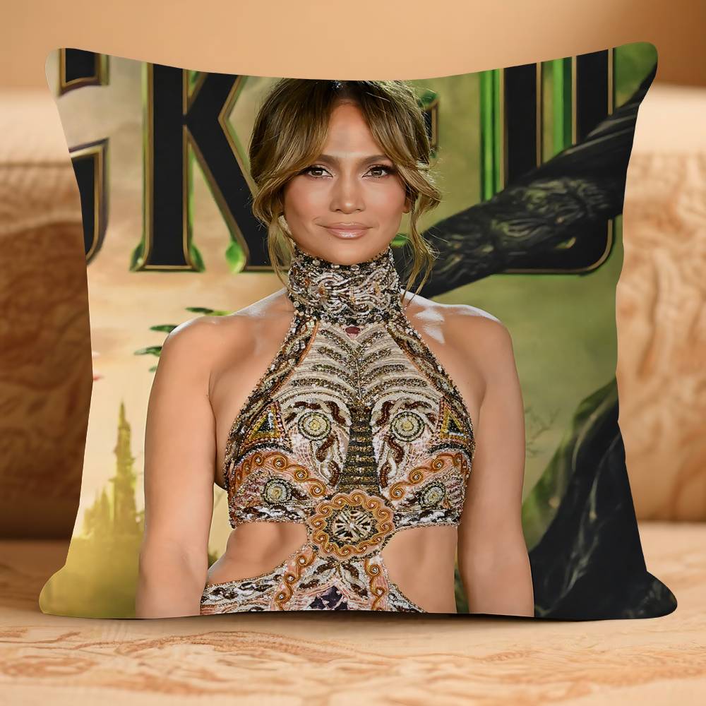 Jennifer-R Jlo LopezS Pillow Case Removable Washable Cushion Cover – All-Season Soft Linen