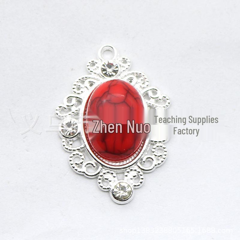 Okrągłe klipsy z metalu i akrylu z cyrkoniami 16 mm z płaskim tyłem do biżuterii, odzieży i ozdób DIY