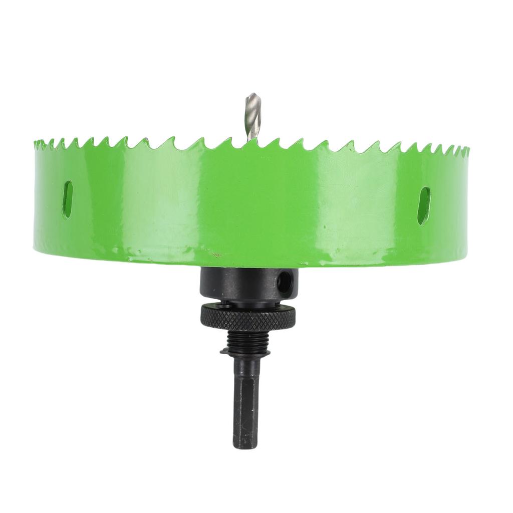 Recessed Light Hole Saw 6 Inch Bi Metal Hole Cutter with Dust Bowl for Wood Plywood Plastic Gypsum Board