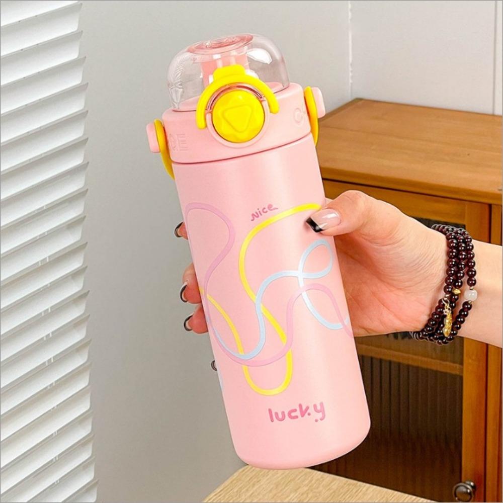 

New children s thermos cup women s high-value direct drinking handle water cup 316 stainless steel portable Single cup