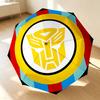 Transformers Logo 8 Ribs 3Fold Black Glue Uv Protection Umbrella Sun Protection Rainproof Compact Folding Umbrella For Travel Daily Use C92365