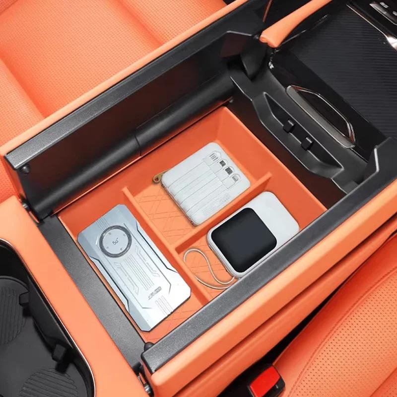 For Lynk & Co 900 2025 Silicone Armrest Box Storage Box Storage Arrange Car Accessories