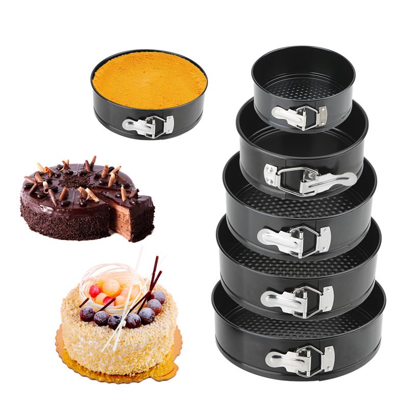 Removable Bottom Non-Stick Metal Cake Baking Pan Round Pizza Cake Mold Bread Baking Tray Bakeware Kitchen Accessories