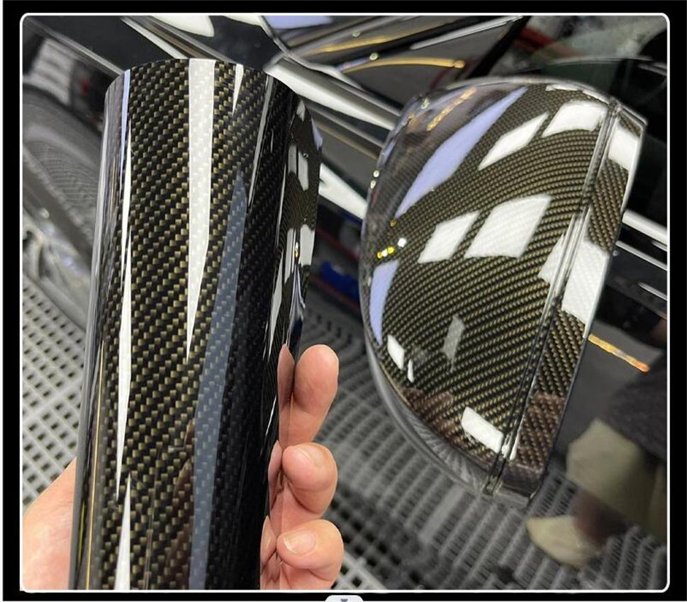 Car Sticker 3D/5D/6D Carbon Fiber Vinyl Wrap Super Glossy 5D Carbon Film Waterproof FilmFor Car Wraps Computer Phone Motorcycle