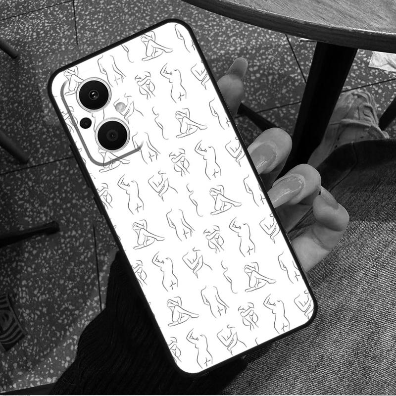 Sexy Nude Women Art For OPPO Reno 11F 12F 13F 14F 8T 10 11 12 13 14 Pro 8 7 Lite OPPO Find X8 X6 X5 X9 Pro Case