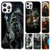 Reaper Skull Skeleton Gun Phone Case for Iphone 17 Air 16 15 Plus 14 13 Mini 12 11 Pro Max 16E 7 8 SE 2020 Soft Funda Print Shel