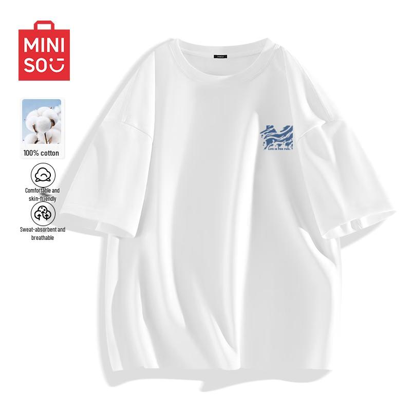 MINISO Men s Casual Short Sleeve T-Shirt 2XL