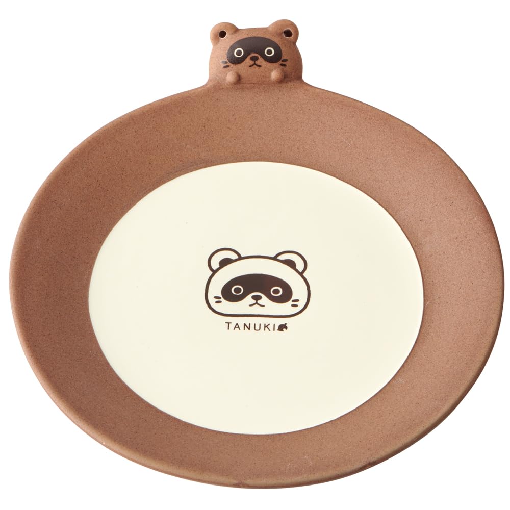 

Skater Средняя Милая Тануки Животное Вырезная Тарелка, 18см, Керамика, Принт, CHPL18D-A
