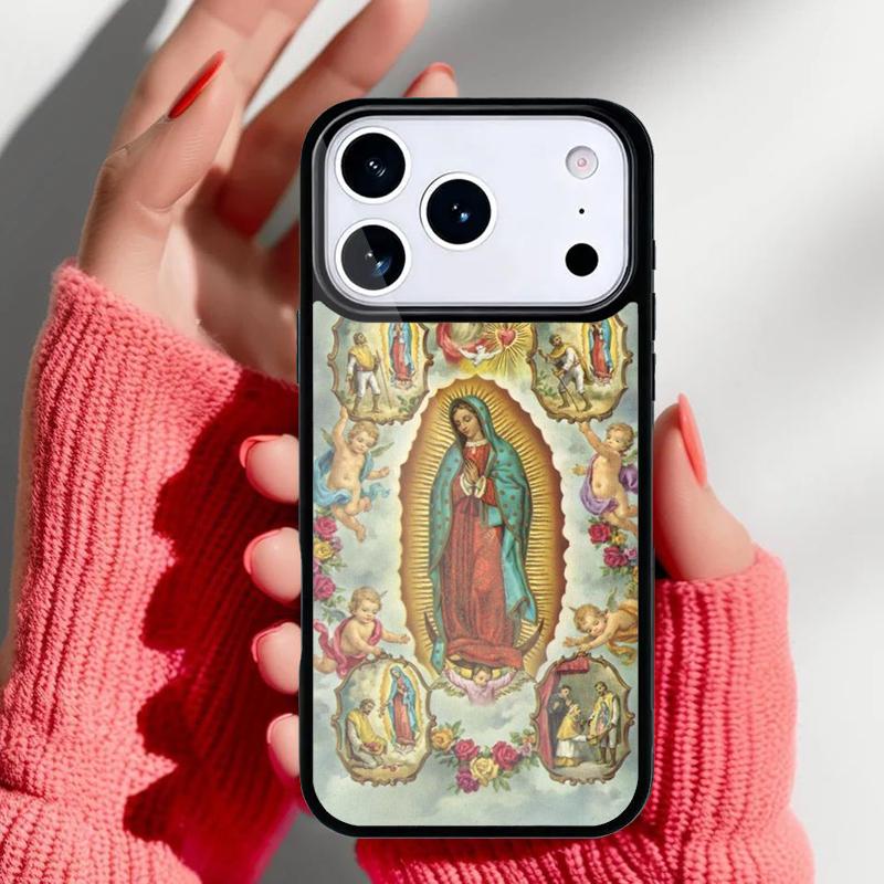 Guadalupe San Judas Phone Case for iPhone 17 16 15 14 13 Pro Max Back Cover for 12 11 Pro Coque