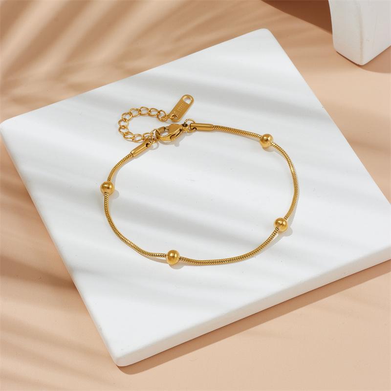 Vintage Kostki dla Kobiet Stal Nierdzewna Koraliki Łańcuszek Kostka Bransoletki na Nogi Bodychain Letnie Akcesoria Biżuteria Plażowa Prezenty