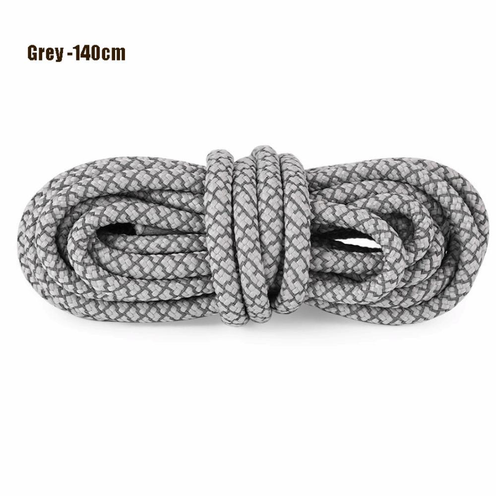1Pair 4mm Round Running Shoe Ropes Reflective Shoelaces-Sneaker Shoestrings Night Running Fluorescent Shoe Rope Shoe Accessories
