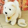USB Rechargeable Interactives Robotic Pet With Touch Activated Motion And Sound Soft Plushes Design For Home Use