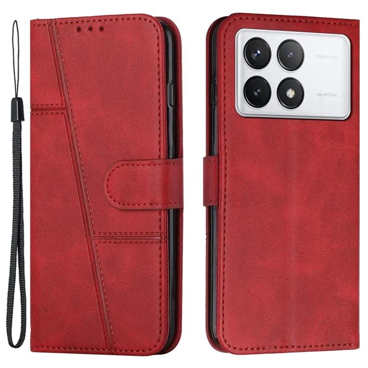

For Xiaomi Redmi K70E 5G / Poco X6 Pro 5G Wallet Case Leather Phone Cover Folding Stand