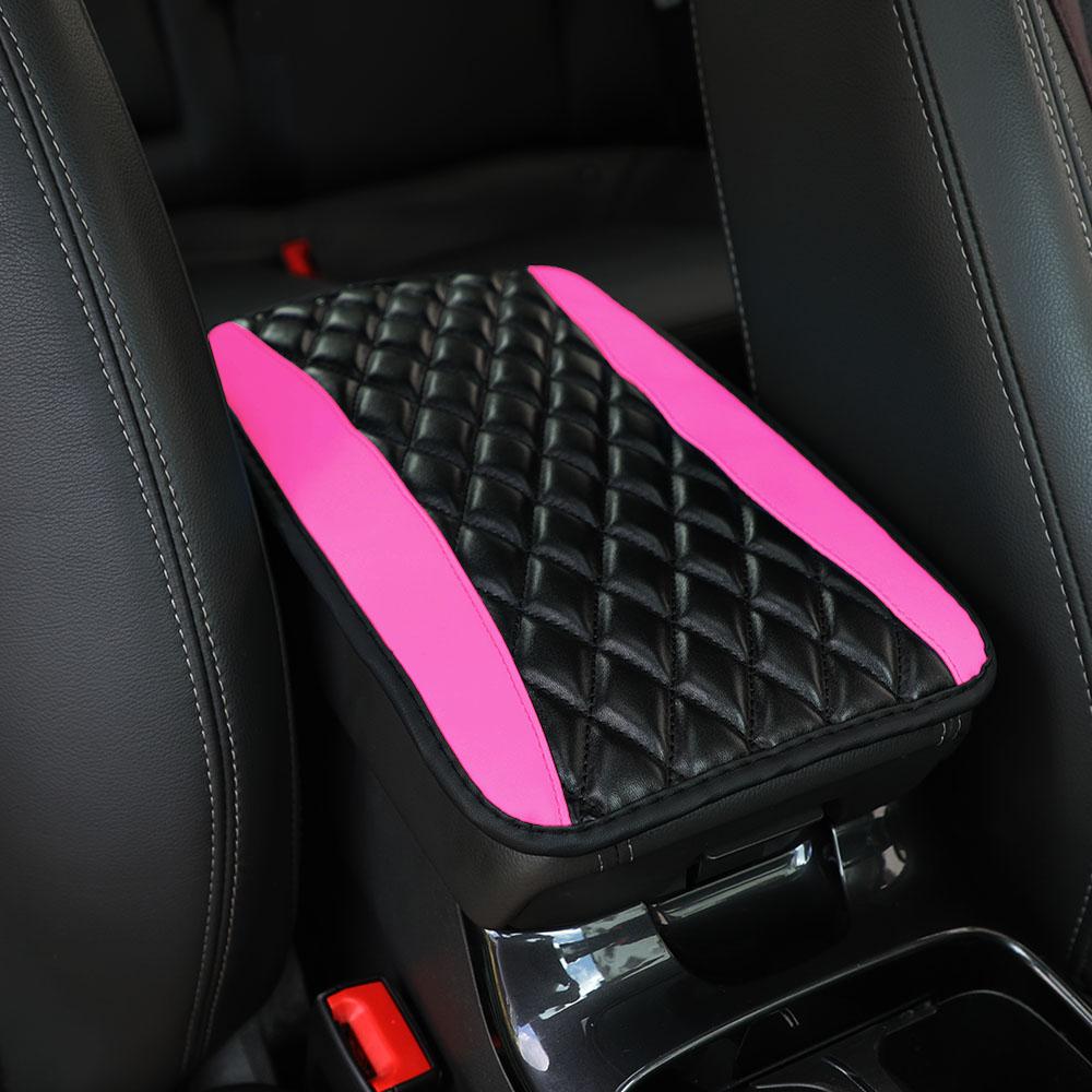1 Artificial Sheepskin Embroidered Waterproof Anti-fouling Car Armrest Cushion Central Control Cushion Automotive Supplies