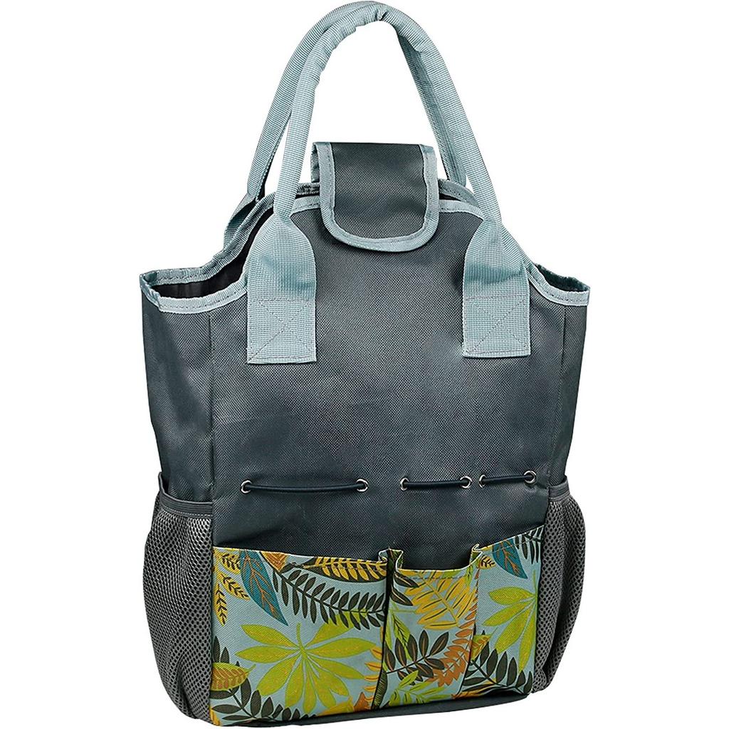 Garden tool bag, garden tool storage bag with comfortable handle, multifunctional, Oxford cloth 600d