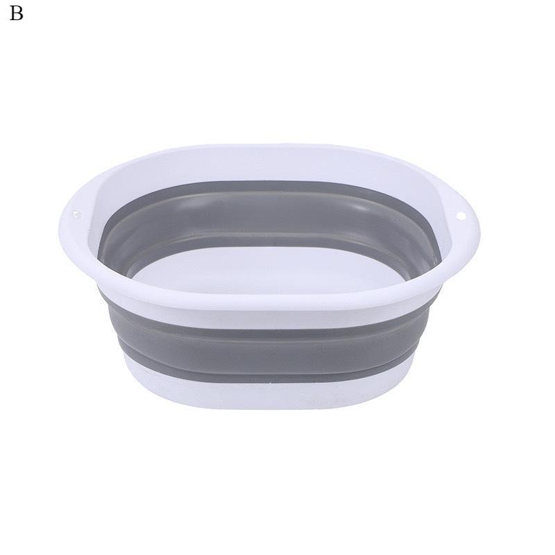 1Pc Folding Foot Bath Basin Portable Plastic Foot Soak Tub for Home Use Multipurpose Wash Basin