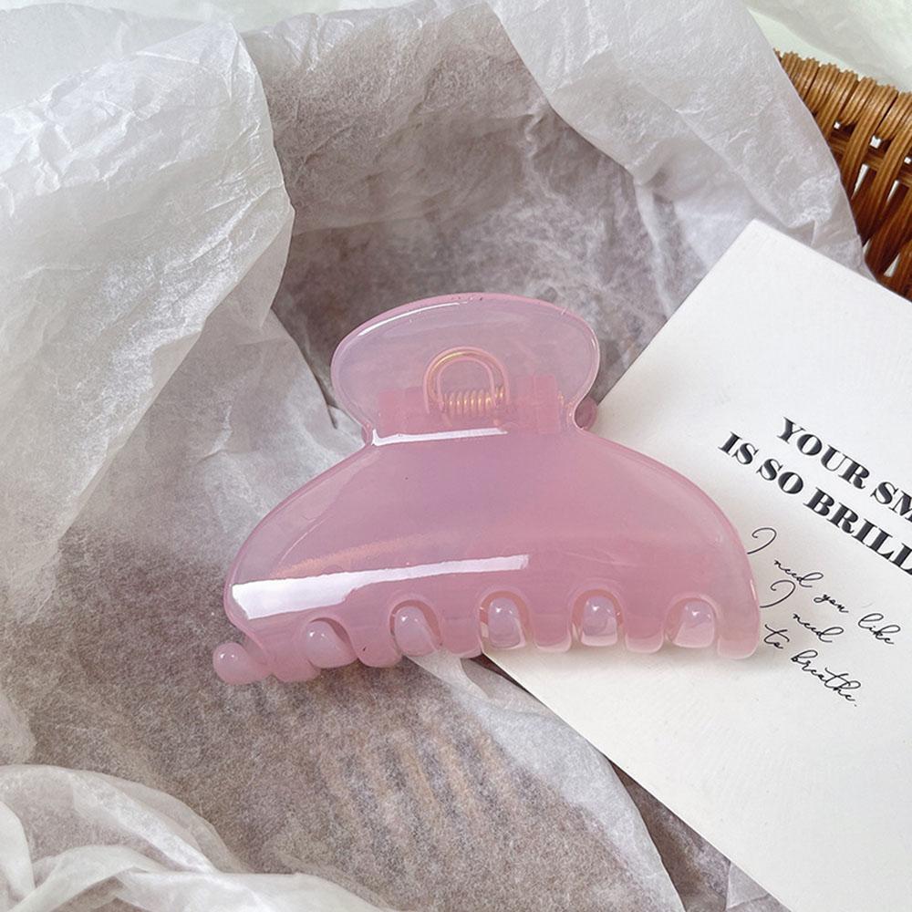 

s Корейская Новая Ретро 7СМ Геометрия Заколка для Волос Простая Мода Желейная Цветная Акриловая Заколка-Акула Аксессуары для Волос для Женщины Hair Claws