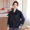 Mom's High-End Double-Sided Wool Coat - Elegant Spring and Autumn Fashion for Middle-Aged Women