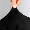 Scandinavian Chair Cover Black Elastic Velvet [21Ec]