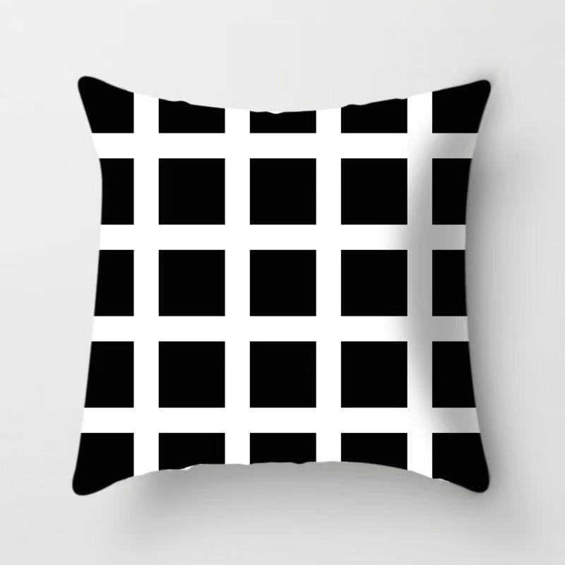 Modern Simple Fashion Geometric Animal Pattern Print Pillow Cover European Style High-end Home Sofa Cushion Cover