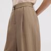 Langzi Draped Straight-Leg Casual Pants