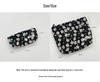 Embroidered Daisy Cosmetic Bag: Simple, Portable, Literary Style with Large Capacity for Storage