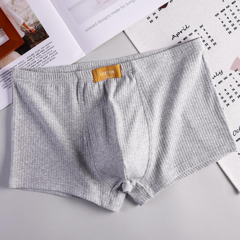 Men's Breathable Four Cornered Underwear Men's Cotton Comfortable Plus Size Flat Cornered Underwear