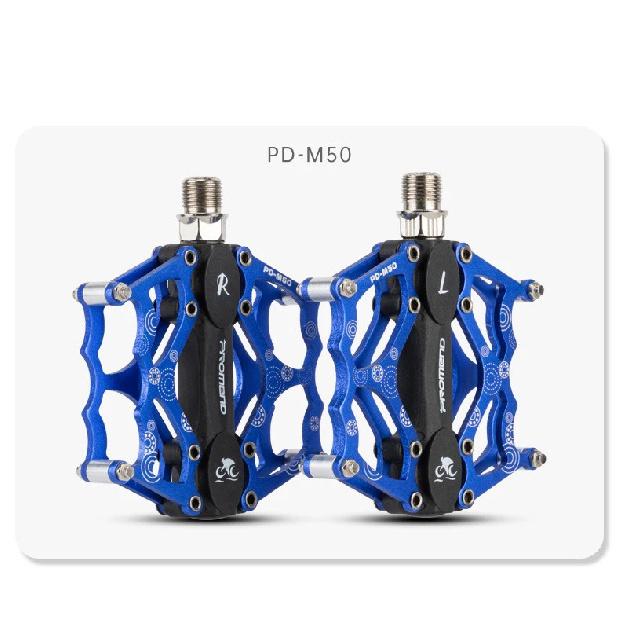 Promend MTB CNC Aluminum Alloy Peilin Bearings Big Flat Pedal Durable Lightweight Comfortable For Mountain Bike Road Gravel Bike