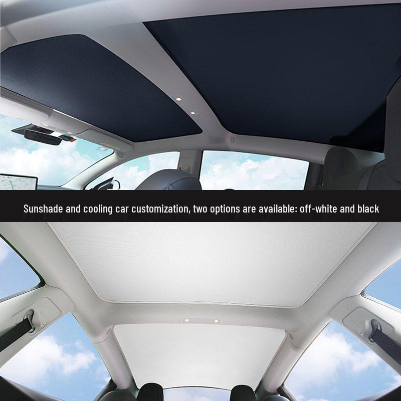 Tesla Model 3 & Model Y Facelift Panoramic Sunroof Sunshade Visor Top Film.