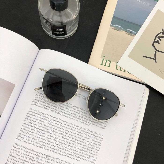 Vintage Korean Round Frame Sunglasses Women Multicolored Trendy Fashion Male Female Eyewear Top Luxury Brand Designer UV400