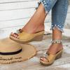 Fashionable Slippers Thick-soled Wedge Heels Women's Shoes Sandals