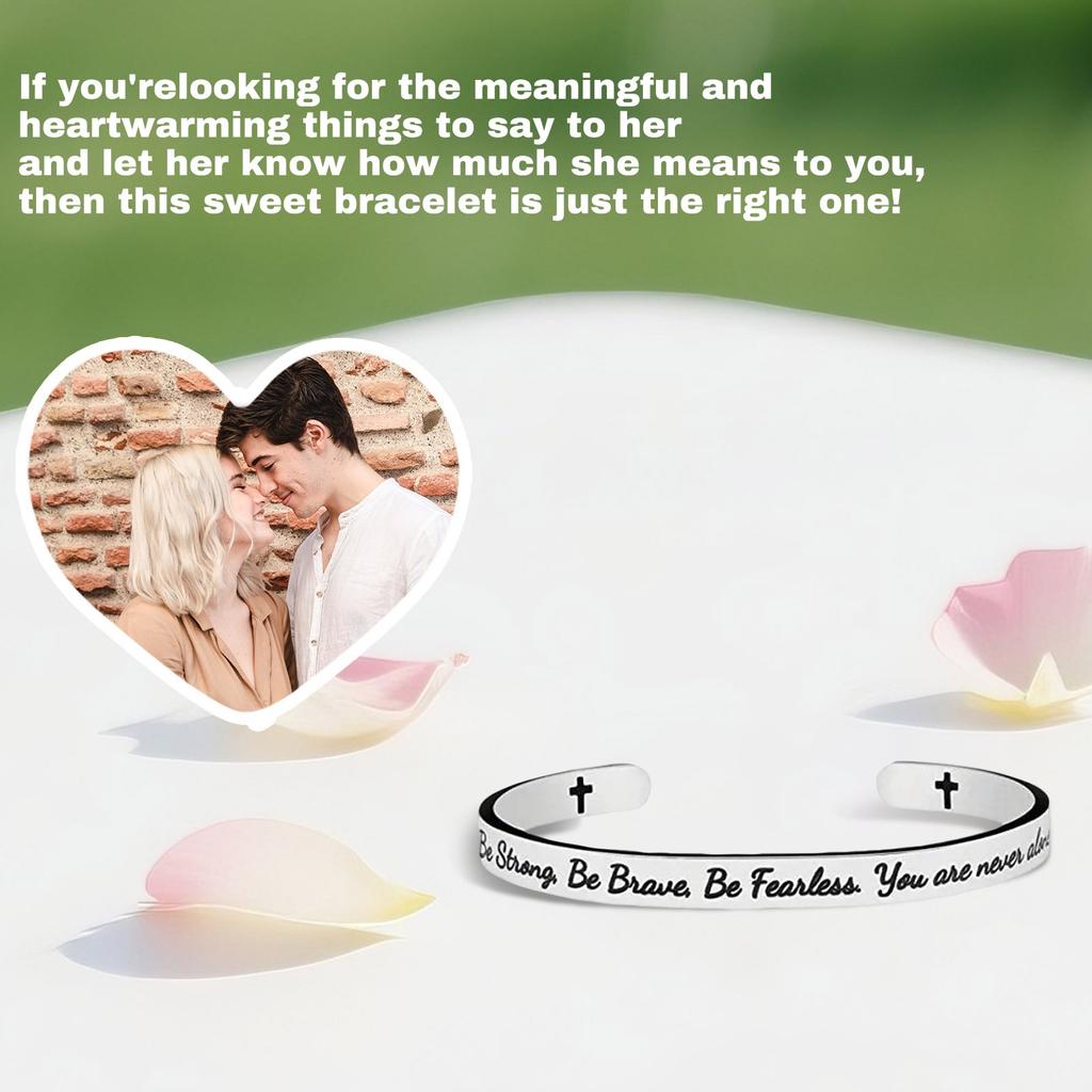 Prezent na Bierzmowanie / Prezent na Pierwszy Sakrament - Ucz Córkę Siostrzenicę Wnuczkę Bransoletka