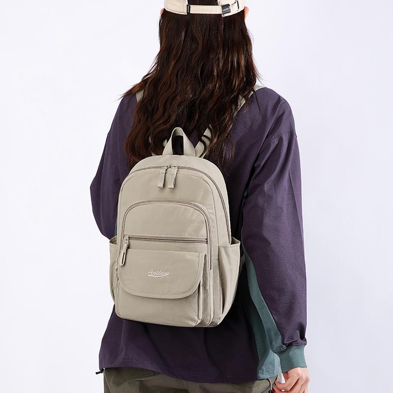 Backpack Nylon Waterproof  Laptop Unisex Casual Mochila Sports Travel Zipper Lightweight Rucksacks