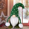 Christmas Faceless Rudolf Doll with Knitted Hat Ornament