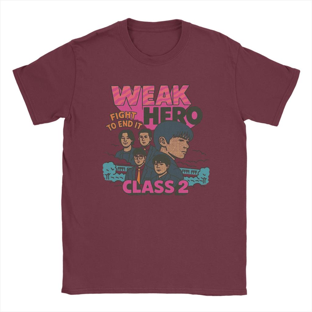 Weak Hero Class T-Shirt Men Novelty 100% Cotton Tees O Neck Short Sleeve T Shirt 4XL 5XL Clothing